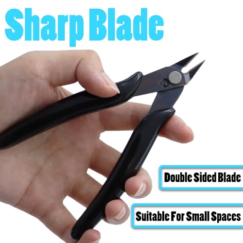 Model Tools Kit for 3D Metal Earth Puzzle Cutter,3pcs Professional Cone Shape Bending Assist Tools Clipper & Needle Nose Pliers & Straight-Head Tweezer for Cutting DIY Building Metal Jigsaw Assembling
