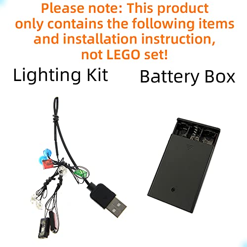 GEAMENT LED Light Kit Compatible with LEGO Rescue Hovercraft - Lighting Set for Technic 42120 Building Model (Model Set Not Included)