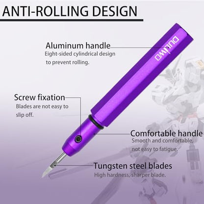 Model Scriber Tool 0.15mm Tungsten Steel Chisel - style: purple+0.15mm