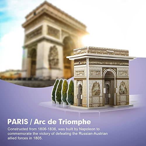 CubicFun 3D Puzzles for Kids Ages 8-10 Pairs Cityline - style: 2 CITY LINE PARIS