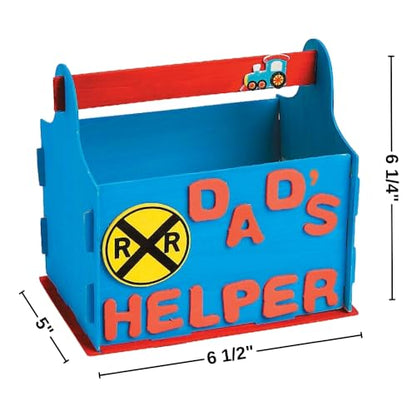 Fun Express DIY Unfinished Wood Tool Boxes - Makes 4