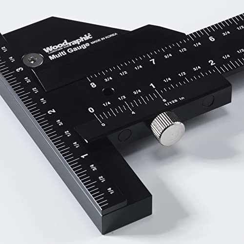 Scriber Gauge 600mm – Long Metric Measuring and Marking Tool, Layout Gauge, CNC Aluminum Ruler for Woodworking, Joinery, Cabinet, Framing and Furniture (New Version) - size: 600mm