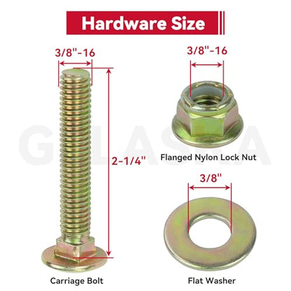 GELASKA 2Pack 532197380 532196104 Idler Pulley for Husqvarna 48" 54" Z254F - color: A4 2x196104