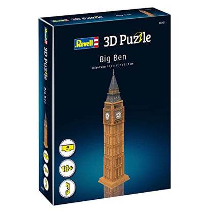 Revell Big Ben London 3D Puzzle Building Crafts for Adults and Kids Ages 10 Years and up - 44 Pieces