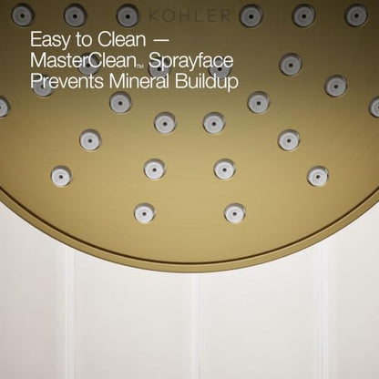KOHLER TS35322-4G-2MB, Elate Rite-Temp Tub and Shower Trim with Single Function 1.75 GPM Showerhead, Vibrant Brushed Moderne Brass, Efficient Tub and Shower Combo, Finish - color: Vibrant Brushed Moderne Brass, size: 1.75 GPM