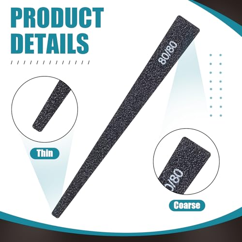 Honoson 20 Pcs Sanding Sticks Model, Low and High Grits, Groovy Style - style: Groovy Style