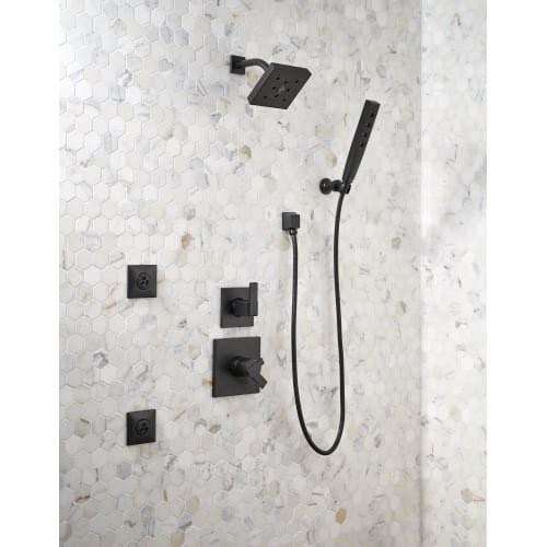Delta Faucet Ara 6-Setting Shower Handle Diverter Trim Kit, Diverter Valve Trim Kit Black, 6 Way Shower Diverter, Delta Diverter Trim, Matte Black T11967-BL (Valve Not Included) - color: Matte Black