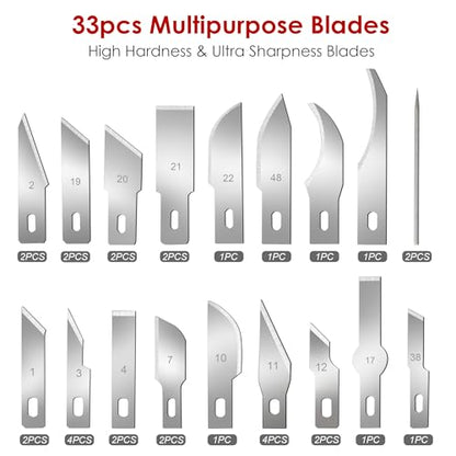 FASTPRO 40-Piece Exacto Knife, Precision Hobby Knife Kit for Art Crafts