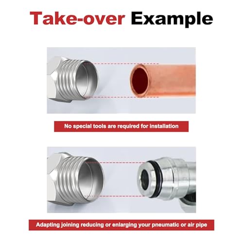 2pcs M14 to M14 Carbon Stee Fittings Adapters for Mini Excavator Adapting, Reducing Or Enlarging Connect Such Air Pipe, Fuel Pipe, Water Pipe, Etc Full Port Straight Pipe Fitting Connector - size: M14-M14