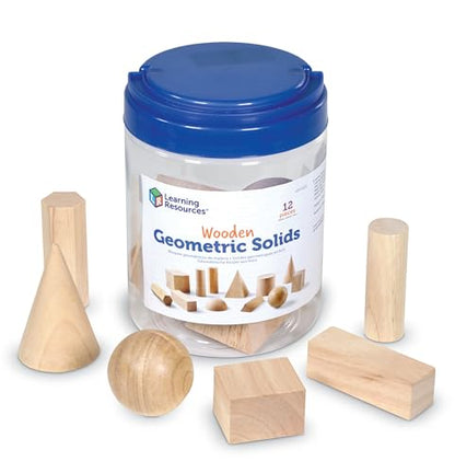 Learning Resources Wooden Geometric Solids