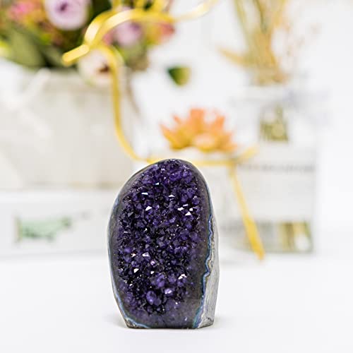 0.5-1 lb Natural Amethyst Geode, AA Grade Healing Crystal - size: 0.5 Pound-1 Pound