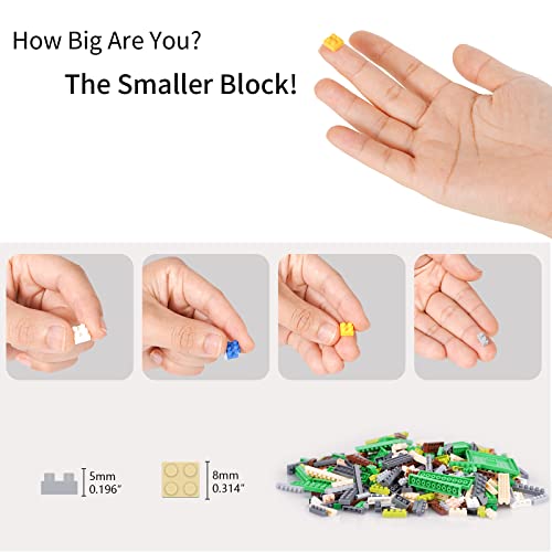 Mini Building Block Set, World Architecture Model Micro Mini Blocks Famous Landmark Model Building Toys, 3819 PCS - color: Famous Landmark