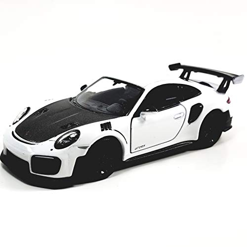 KiNSMART - 2010 Porsche 911 GT2 RS 1:36 Scale 5" Die Cast Metal Model Toy Sports Car Toy (White) - color: White