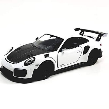 KiNSMART - 2010 Porsche 911 GT2 RS 1:36 Scale 5" Die Cast Metal Model Toy Sports Car Toy (White) - color: White