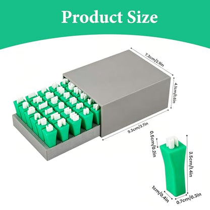 Letters and Numbers Clay Stamp Set (Green - Capital Letters) - color: Green - Capital Letters