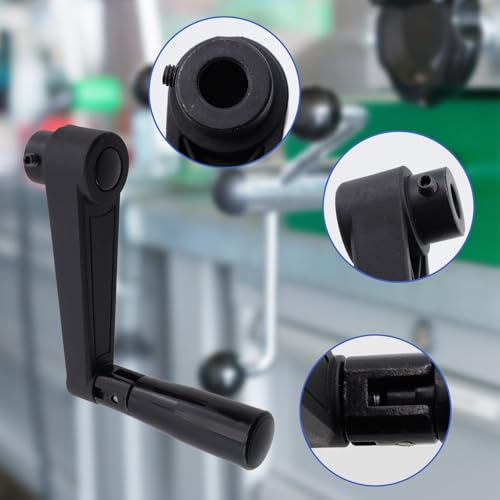 5-Inch Length Foldable Crank Handle for Industrial Machine Tools - style: HD-12mm/1 Pcs
