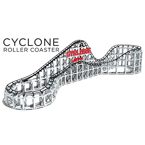 CDX Blocks: Cyclone - 900+ Pieces, Building Brick Set, Gravity Powered Roller Coaster Model, Promotes STEM Learning - style: Cyclone