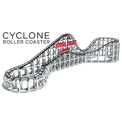 CDX Blocks: Cyclone - 900+ Pieces, Building Brick Set, Gravity Powered Roller Coaster Model, Promotes STEM Learning - style: Cyclone