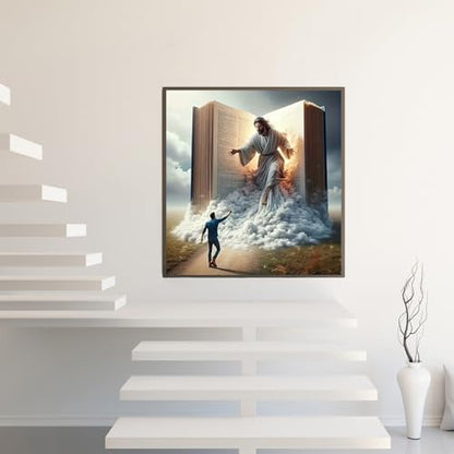 BYGFHLYW Diamond Art Painting Kits for Adults, Jesus 5D Diamond Painting - color: JK533-1