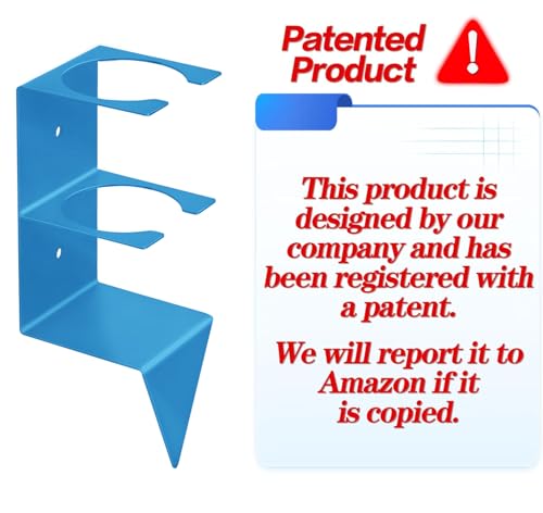 Rain Gauge Outdoor, 7" Capacity Large Rain Gauge Outdoors (Blue) - color: Blue