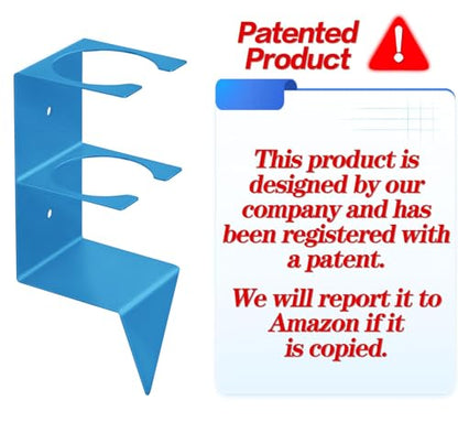 Rain Gauge Outdoor, 7" Capacity Large Rain Gauge Outdoors (Blue) - color: Blue