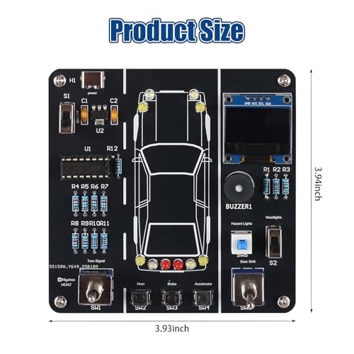 MIOYOOW Car Driving Simulation Soldering Practice Kit for School Learning