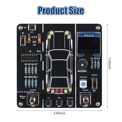 MIOYOOW Car Driving Simulation Soldering Practice Kit for School Learning
