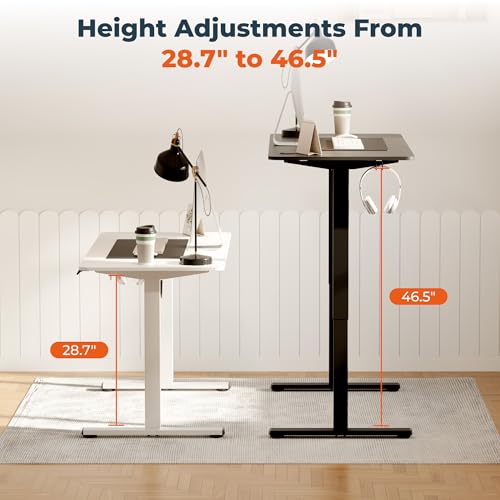 55''x 24'' Standing Desk Electric Adjustable for Home Office - color: Black, size: 5524