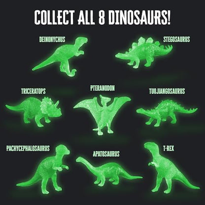 Thames & Kosmos I Dig It! Glow-in-the-Dark Dinosaur Egg Excavation Gift Set | 24 Excavation Kits w/Dino Figures | Party Favors, Stocking Stuffers, Easter Baskets | Collect 8 Unique Glowing Dinos