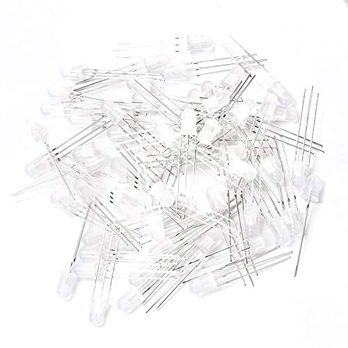 CHANZON 100 pcs 5mm Red & Yellow-Green Diffused LED Lights Common Anode - color: C) Red & Yellow-green (Ca) (100pcs)
