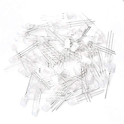 CHANZON 100 pcs 5mm Red & Yellow-Green Diffused LED Lights Common Anode - color: C) Red & Yellow-green (Ca) (100pcs)