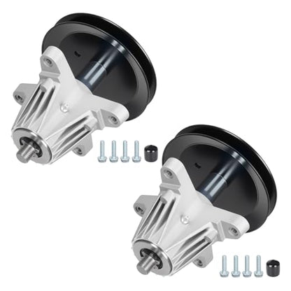 ILONPA (2 Pack 618-06991 918-06991 42 inch Deck Mower Spindle Assembly Replaces for Troy Bilt MTD Craftsman T1000 T1400 T1200 T1800 TB42 TB2246, for Huskee LT4200 Bronco Tractor - size: 2 Spindles