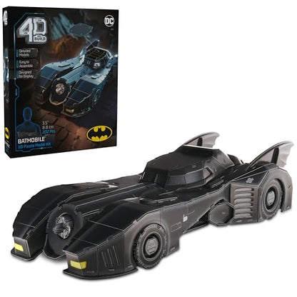 4D Build DC Comics Retro Batmobile 3D Puzzle Model Kit for Adults