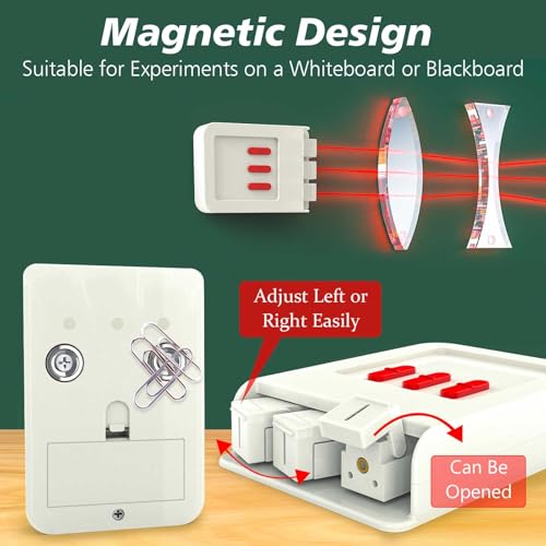 STEM Optical Refraction Reflection Experiment Kit,3-Way Linear Light Source