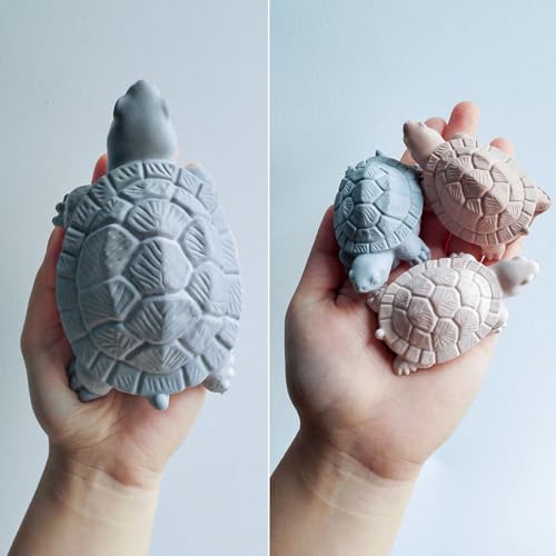 Wehous Turtle Silicone Molds, 2 Size Turtle Molds for Resin Candle Concrete, 3D Cute Animal Epoxy Resin Casting Polymer Clay Molds, Unique Wall Hanging Keychain Pendant Mold Soap Wax Art Craft DIY - color: 2x Turtle