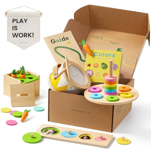Tiny Land Montessori Baby Toy Set 13-15 Months 7 in 1 Explorer Play Kit - style: 13-15M Educational Box