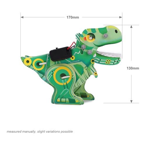 Playnovate Metal Detecting Dino STEM Kit | Electronics Circuit Science Toy for Kids | Light & Sound | Includes QR Engineering Tutorials | Birthday Gifts for Boys & Girls Age 8,9,10,11,12 Years