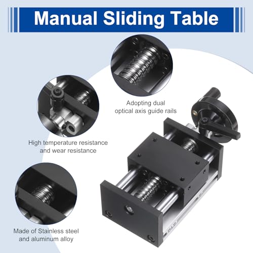 uxcell 50mm Effective Stroke Length Manual Sliding Table - size: 50mm
