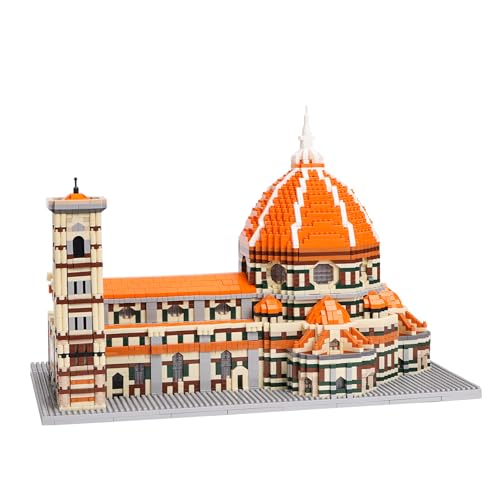 Architecture Micro Building Blocks Set 5278 PCS, Model Building Kit World-Famous Architecture Collection Building Blocks Gift for Adults - color: Santa Maria Del Fiore