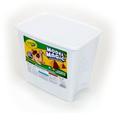 Crayola Model Magic Naturals, 4 Packs (8oz ea), Bulk Modeling Clay Alternative, Craft Supplies for Classrooms, 2 lb. Bucket - color: Natural, size: 8 oz (Pack of 4)