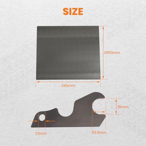 maXpeedingrods Excavator Quick Attach Bucket Ears with Base Plate for Kubota KX040 KX71 KX91 KX121 KX033 U35 - color: Bucket Ears with Base Plate