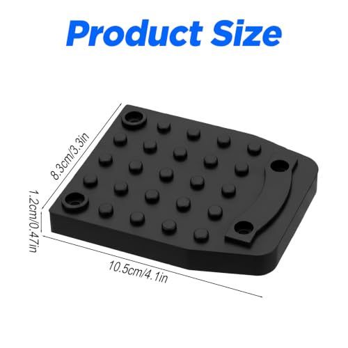 4Pc Drywall Stilt Sole Replacement Kit Non Slip Rubber Floor Pad with Screw