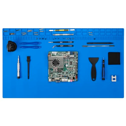 Kaisi Extra Large Soldering Mat, 932°F Heat Resistant Silicone Solder Mat - color: Blue, size: 27.6'' x 15.7''