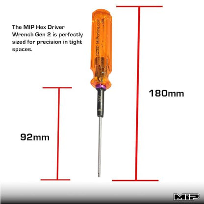 MIP 9203 Standard Hex Screwdriver RC Tools Kit 3/32" – Precision Hexagon Screwdriver for RC Cars, Quadcopter, Helicopter, and FPV Racing Drone Models - size: 3/32"