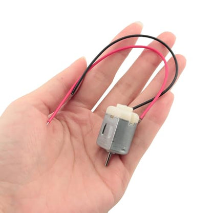 10PCS Miniature DC Motors 130 Motor Mini DC 3V Motor with 10cm Copper Wire Suitable for Small Automated Power Devices Such as Toothbrushes Electric Shavers Juicers - size: Normal Wire 130Motor