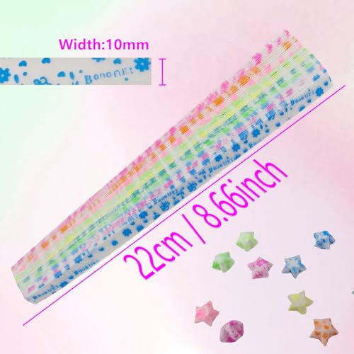Jtnohx Luminous Origami Star Paper Strips Luminous Origami Butterfly Flower - color: butterfly flower