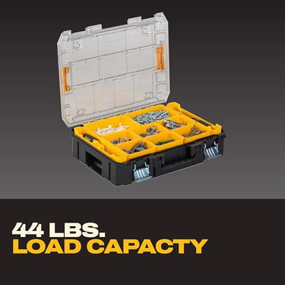 DEWALT TSTAK Tool Organizer,Small Parts and Screw Organizer Tool Box with Removable Compartments,(DWST17805),(Pack of 4) - size: 17.25" L x 13.25" W x 4.62" H (Pack of 4)