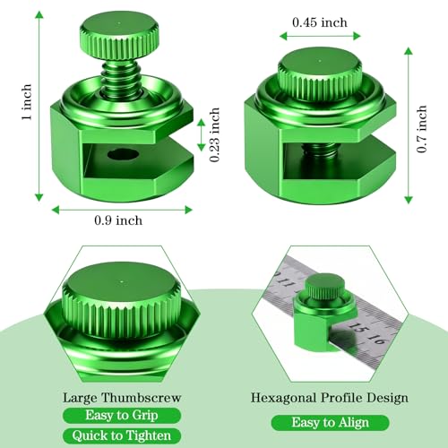 4 Pack Stair Gauge Set, Layout Tool for Framing Square, Green - color: Green