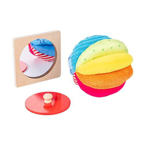 Adena Montessori Play Kit: Knob Puzzle & Fabric Ball, 6-12m