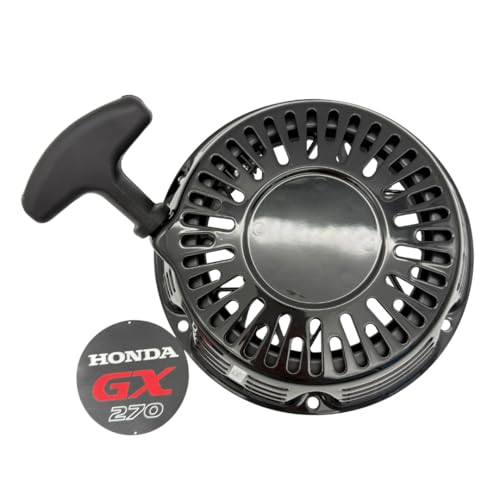 KINDZA Genuine 28400-Z5K-305ZB Recoil Starter Assembly with Genuine Emblem 87521-Z5K-000 for Honda GX270 GX240 Engines WT30XK4 FRC800 Superseded by 28400-Z5K-013ZA - size: 28400-Z5K-305ZB